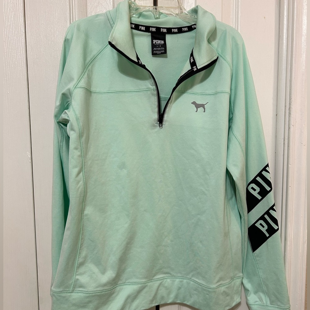 Mint long sleeve workout shirt (pink Victoria’s Secret)